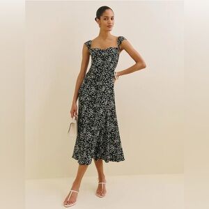 NWT Reformation Bryson Floral Floral Midi Dress Colette